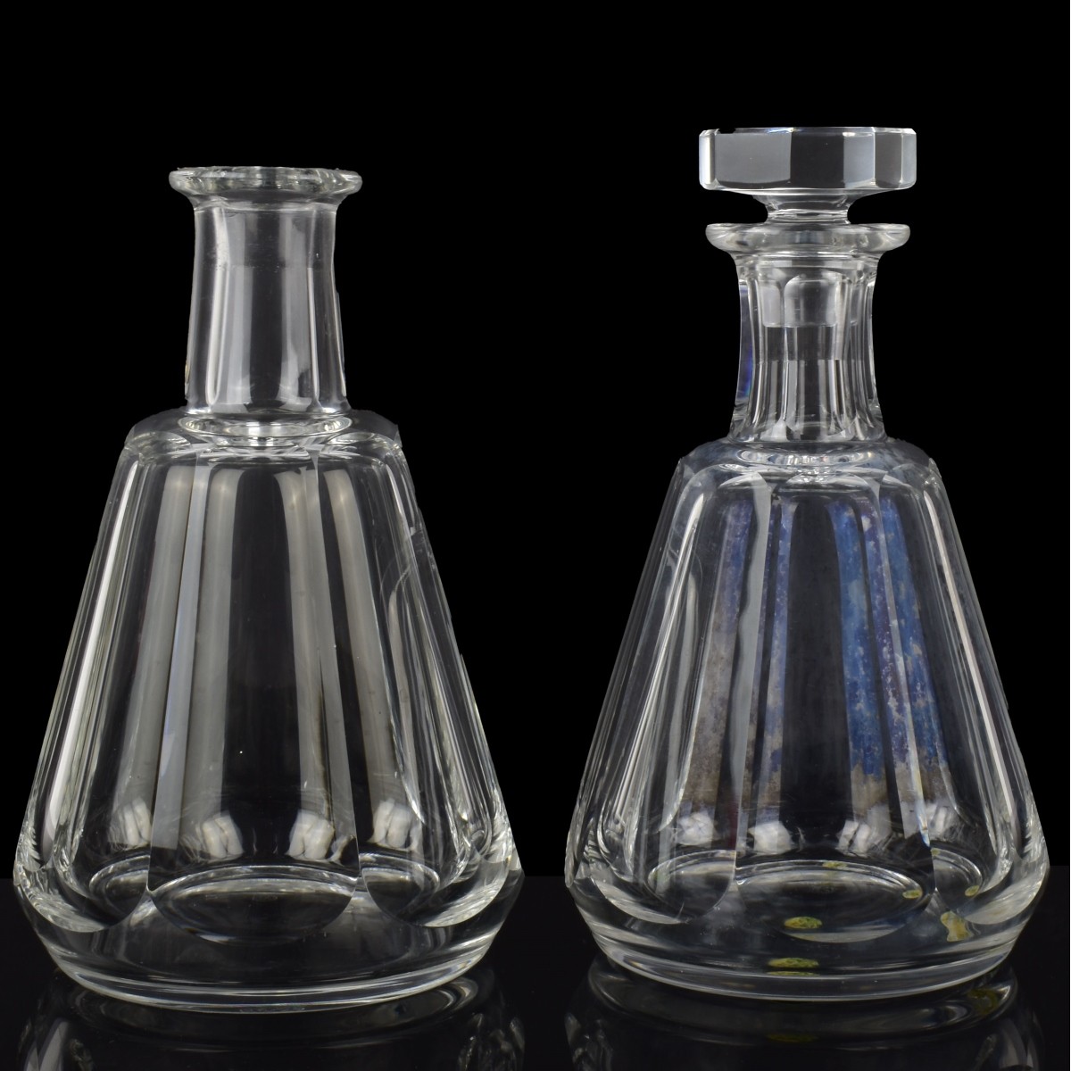 Baccarat French Cut Crystal Wine Decanters& Carafe