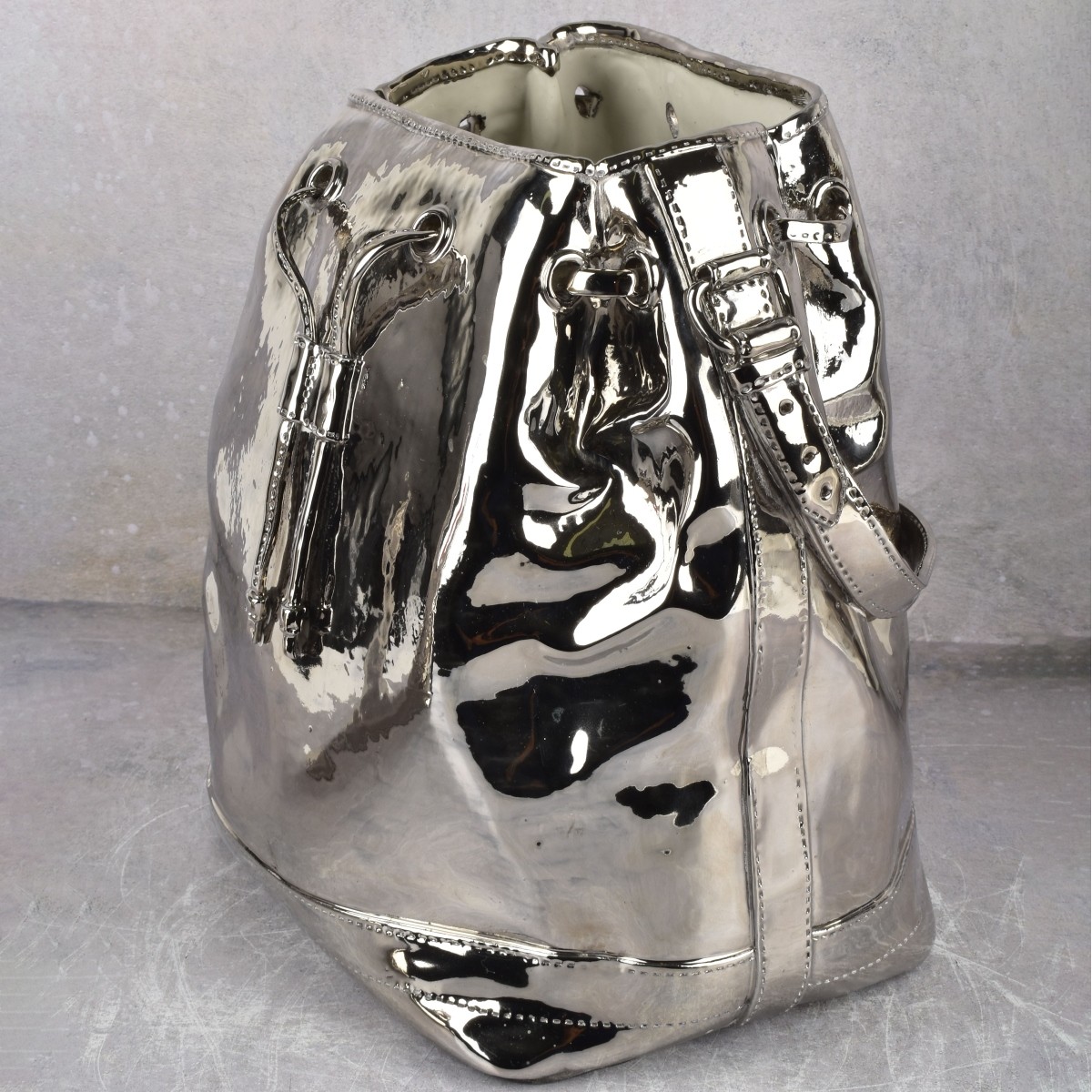 Silvered Ceramic Purses