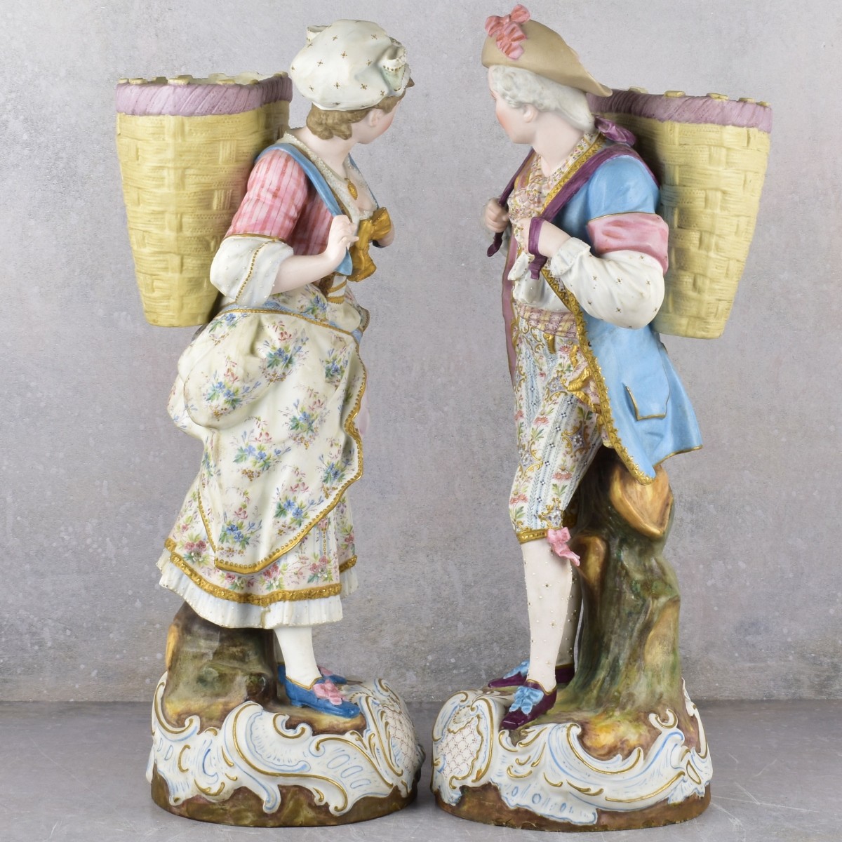Antique Continental Porcelain Sculptures