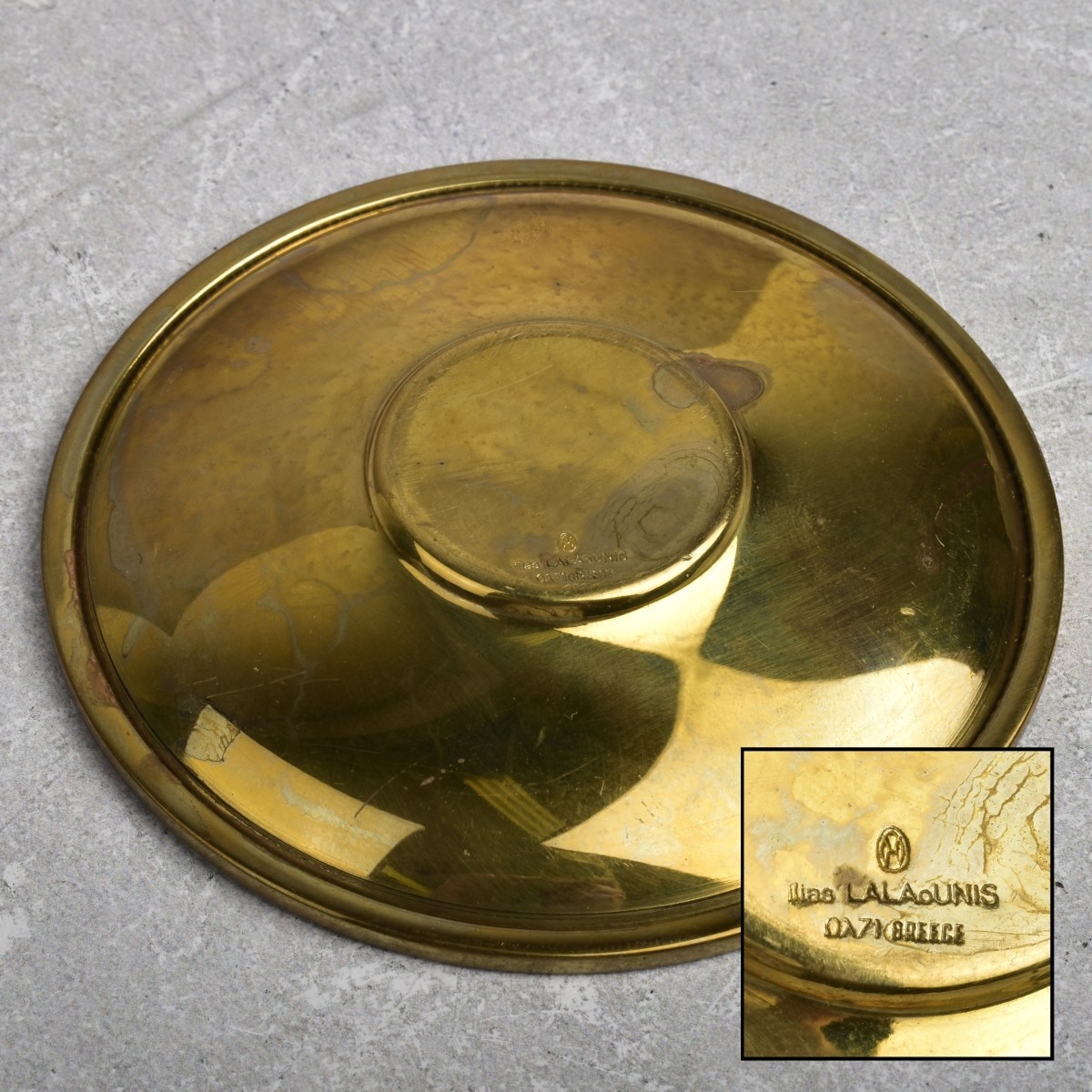 Ilias Lalaounis Sterling and Brass Dishes