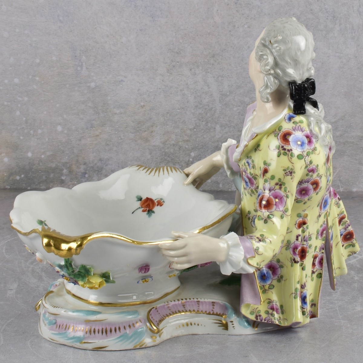 Meissen German Porcelain Figural Sweetmeat Dish