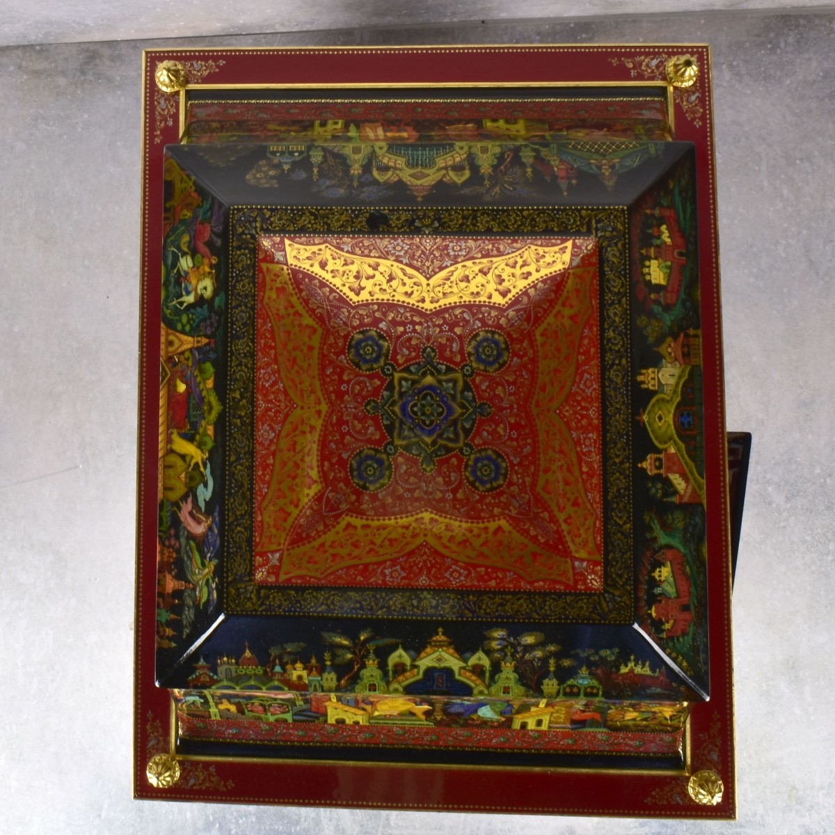 Very Fine & Important Russian Lacquered Cabinet
