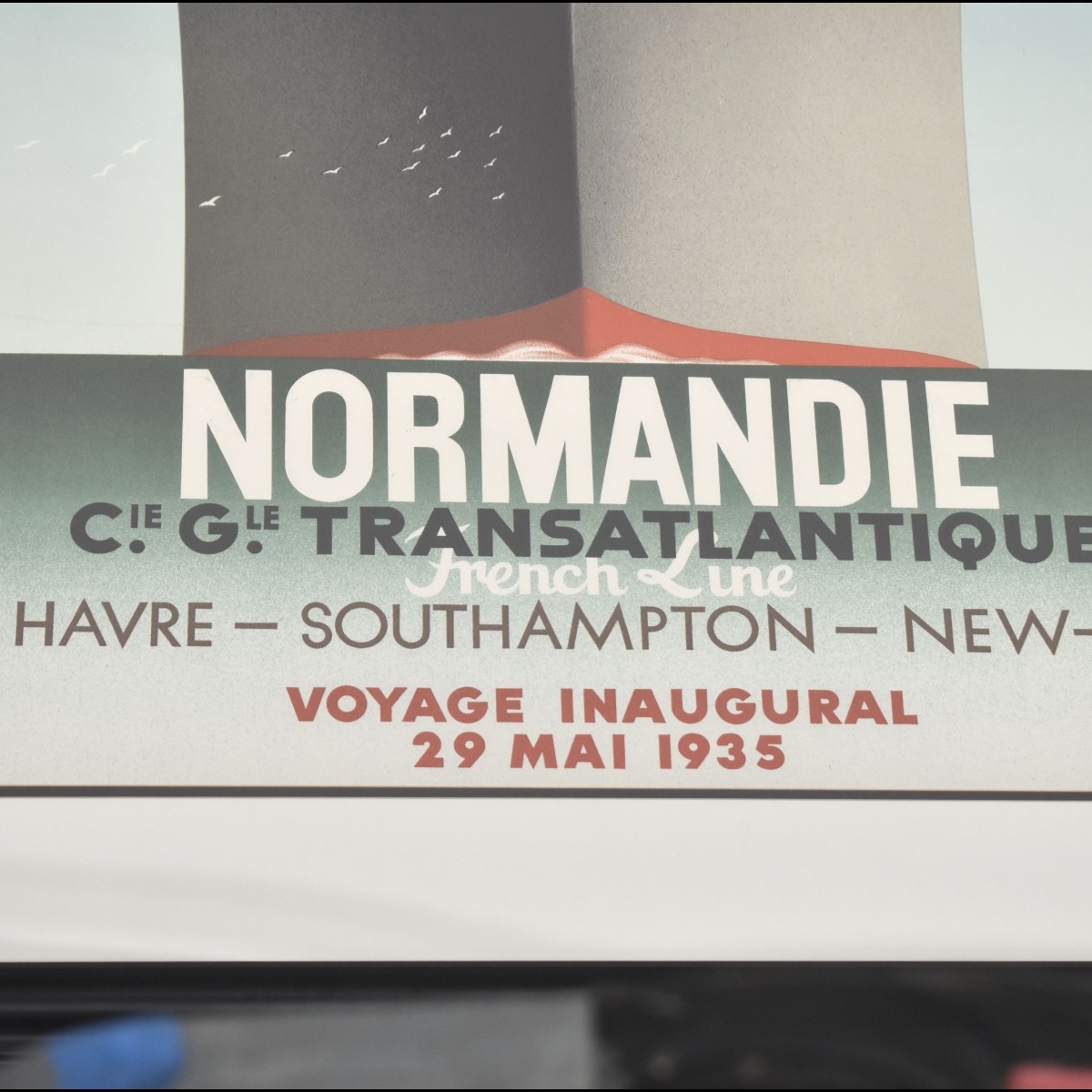 Normandie Poster (1935 Voyage)