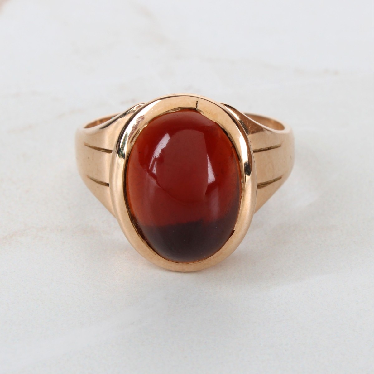 Victorian Garnet and 15K Ring