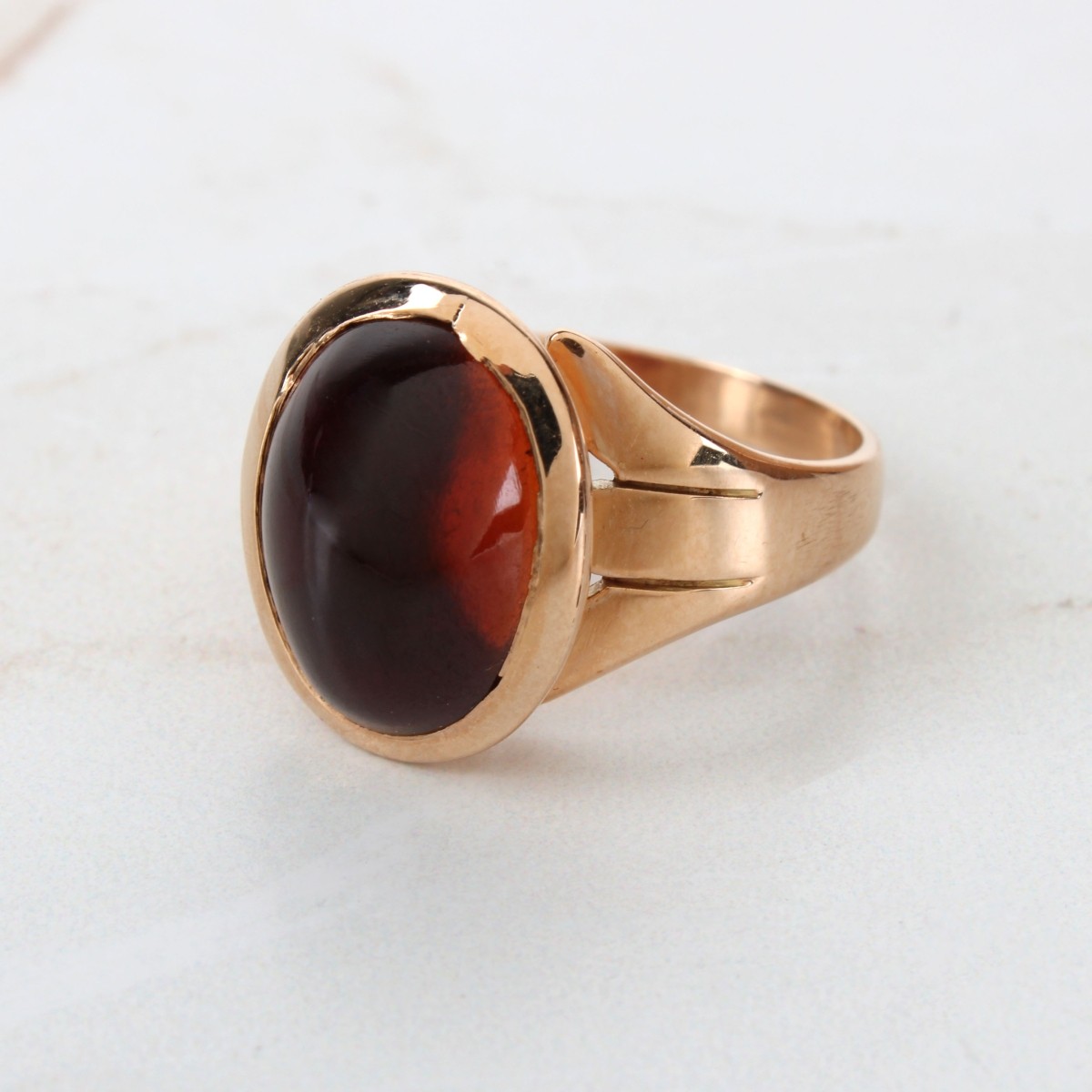 Victorian Garnet and 15K Ring