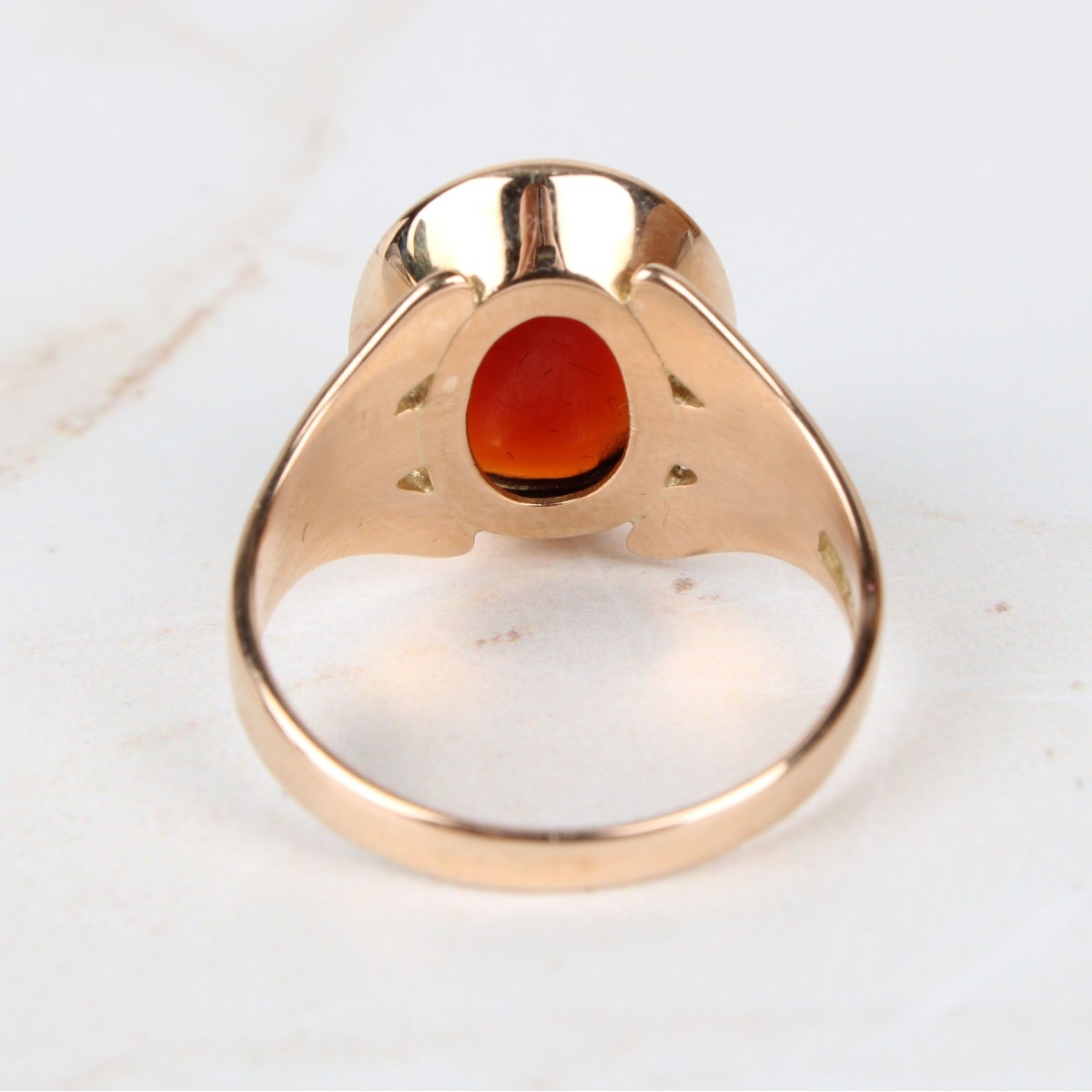 Victorian Garnet and 15K Ring