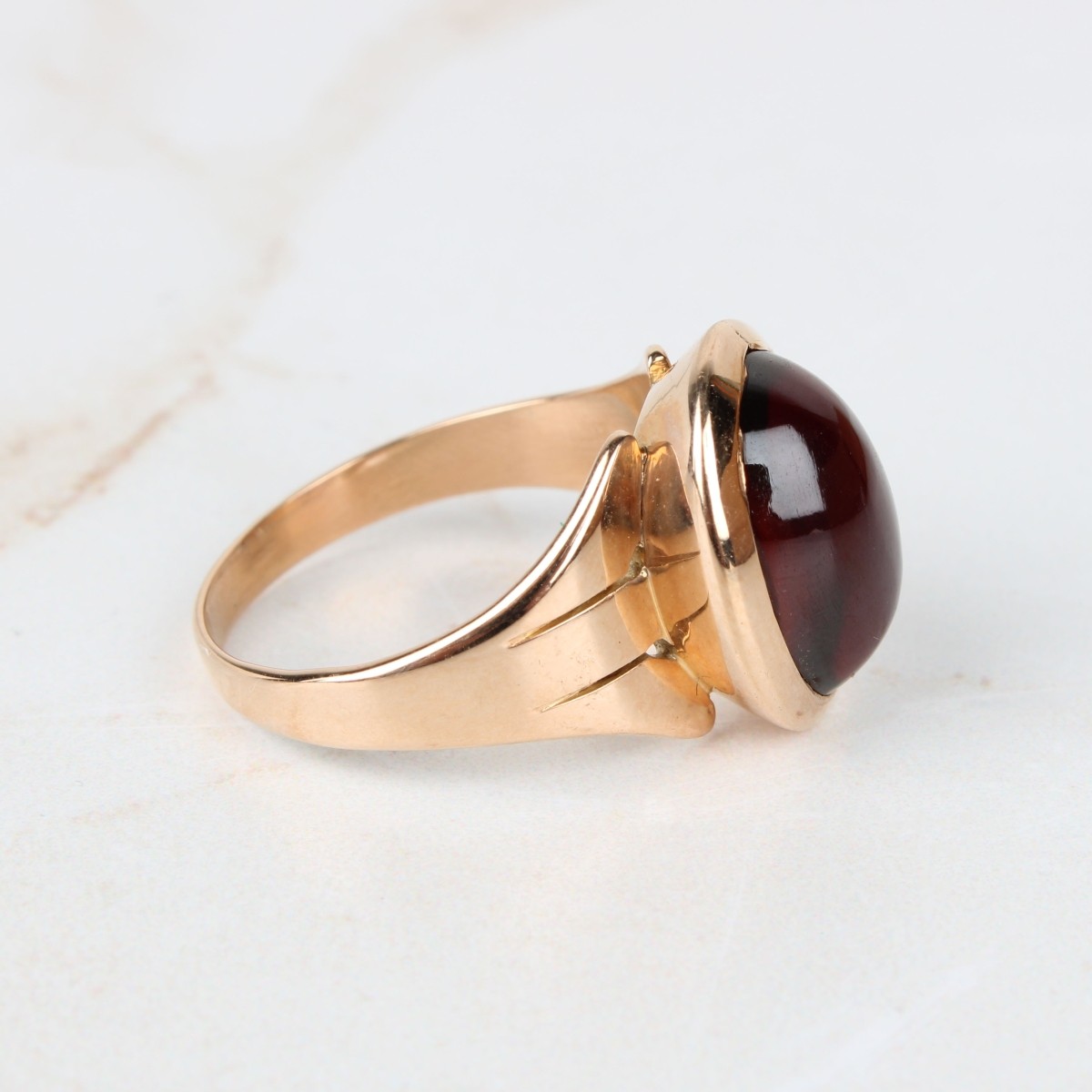Victorian Garnet and 15K Ring