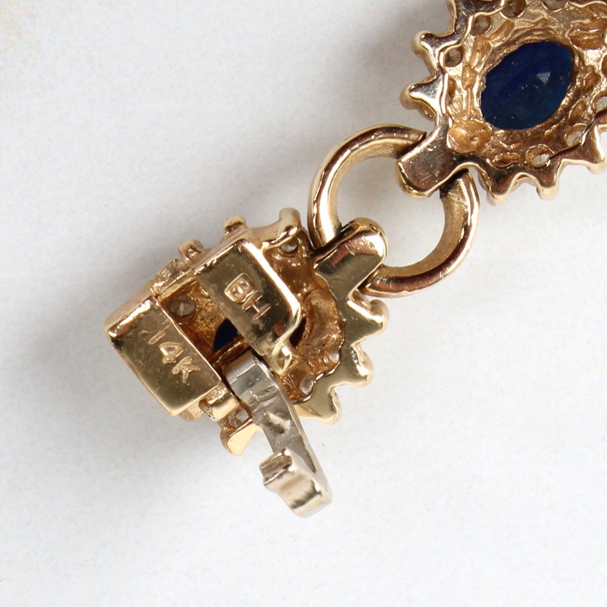 Sapphire, Diamond and 14K Bracelet