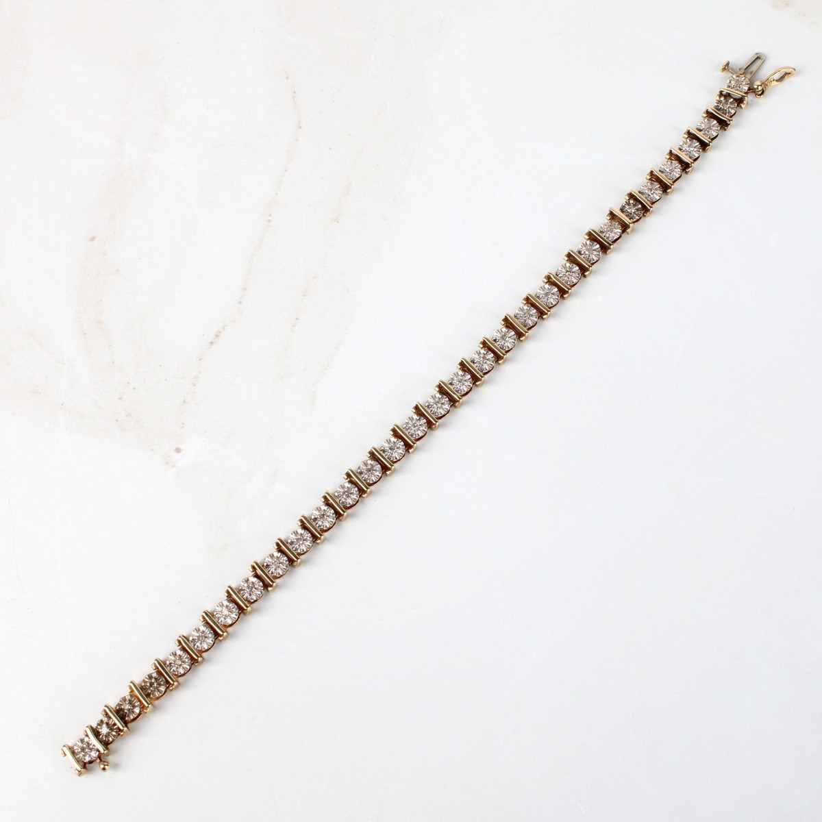 Diamond and 10K Bracelet
