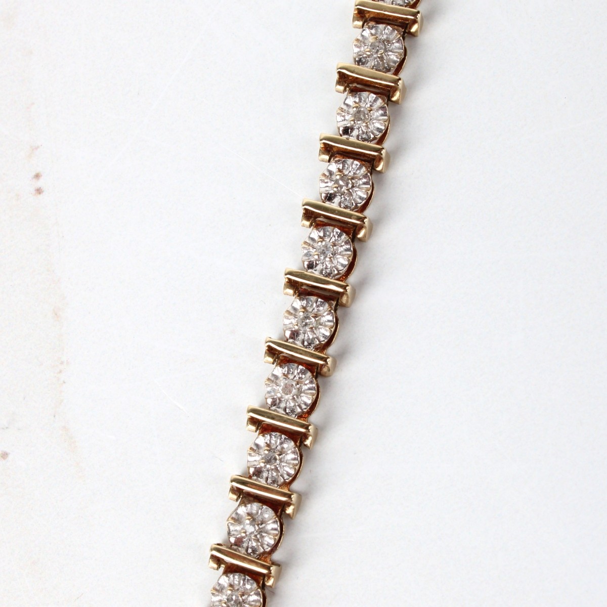 Diamond and 10K Bracelet