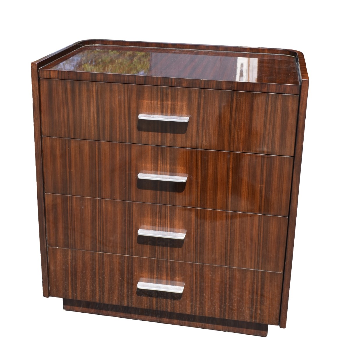 Pair of Ralph Lauren Polished Rosewood Nightstands