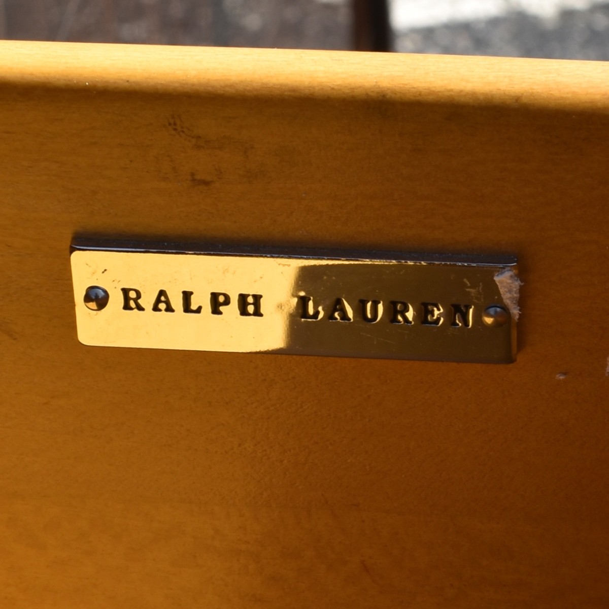 Pair of Ralph Lauren Polished Rosewood Nightstands