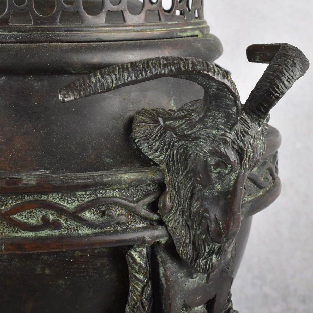 Maitland-Smith Ram's Head Lamps