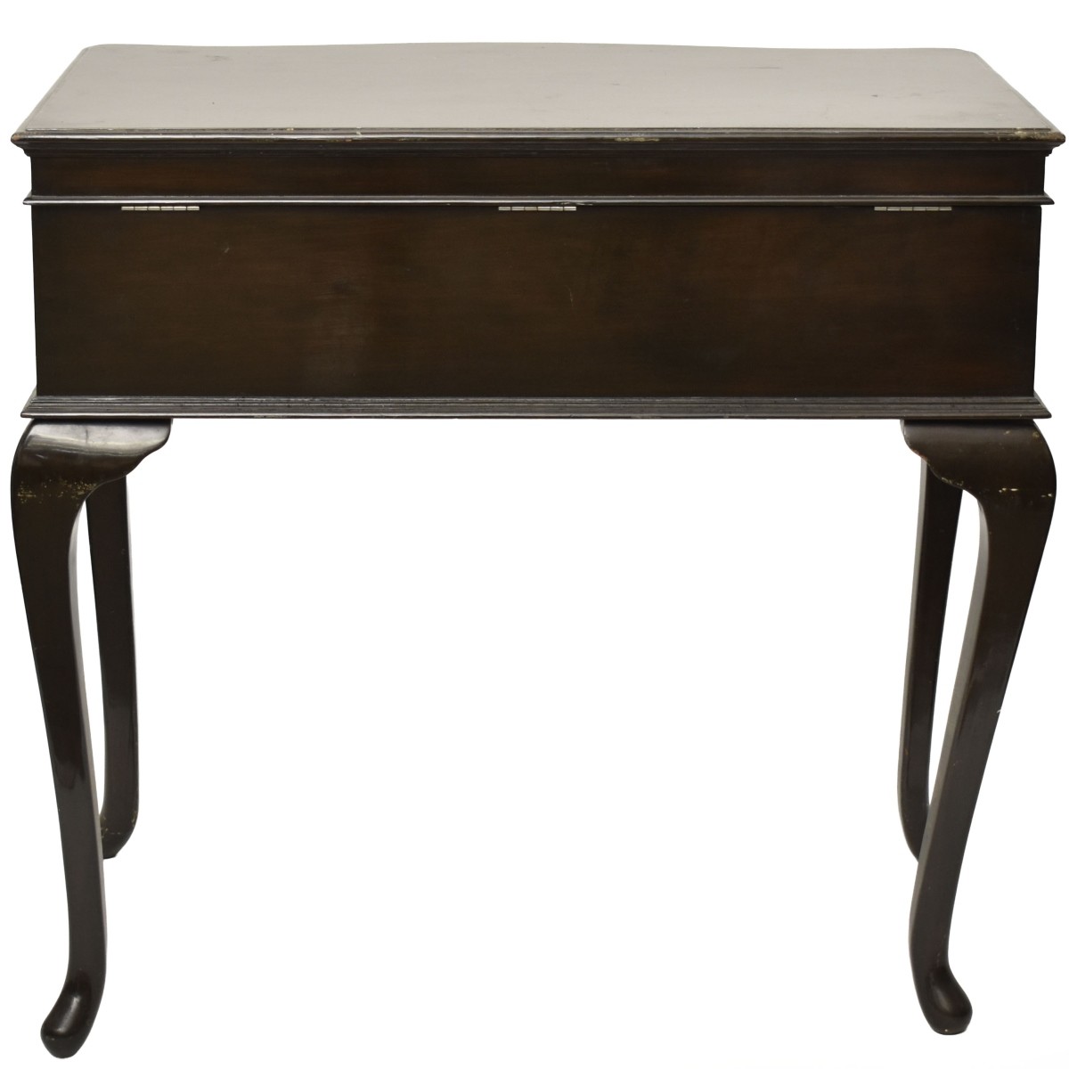 Vintage Queen Ann Style Wood Silver Chest
