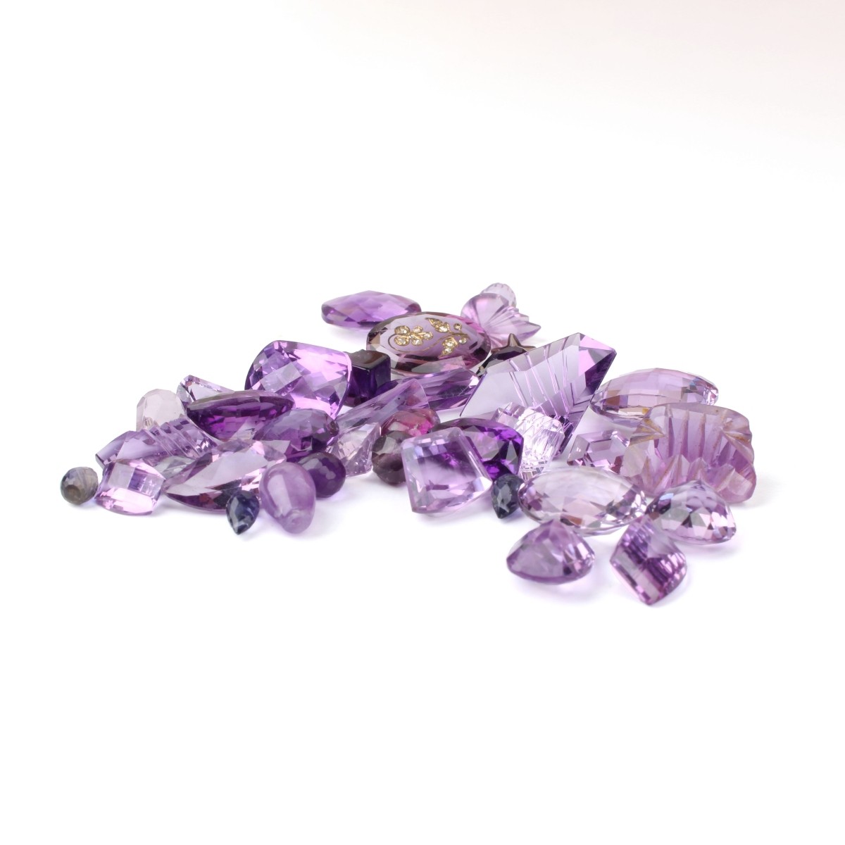 127.1CT TW Amethysts