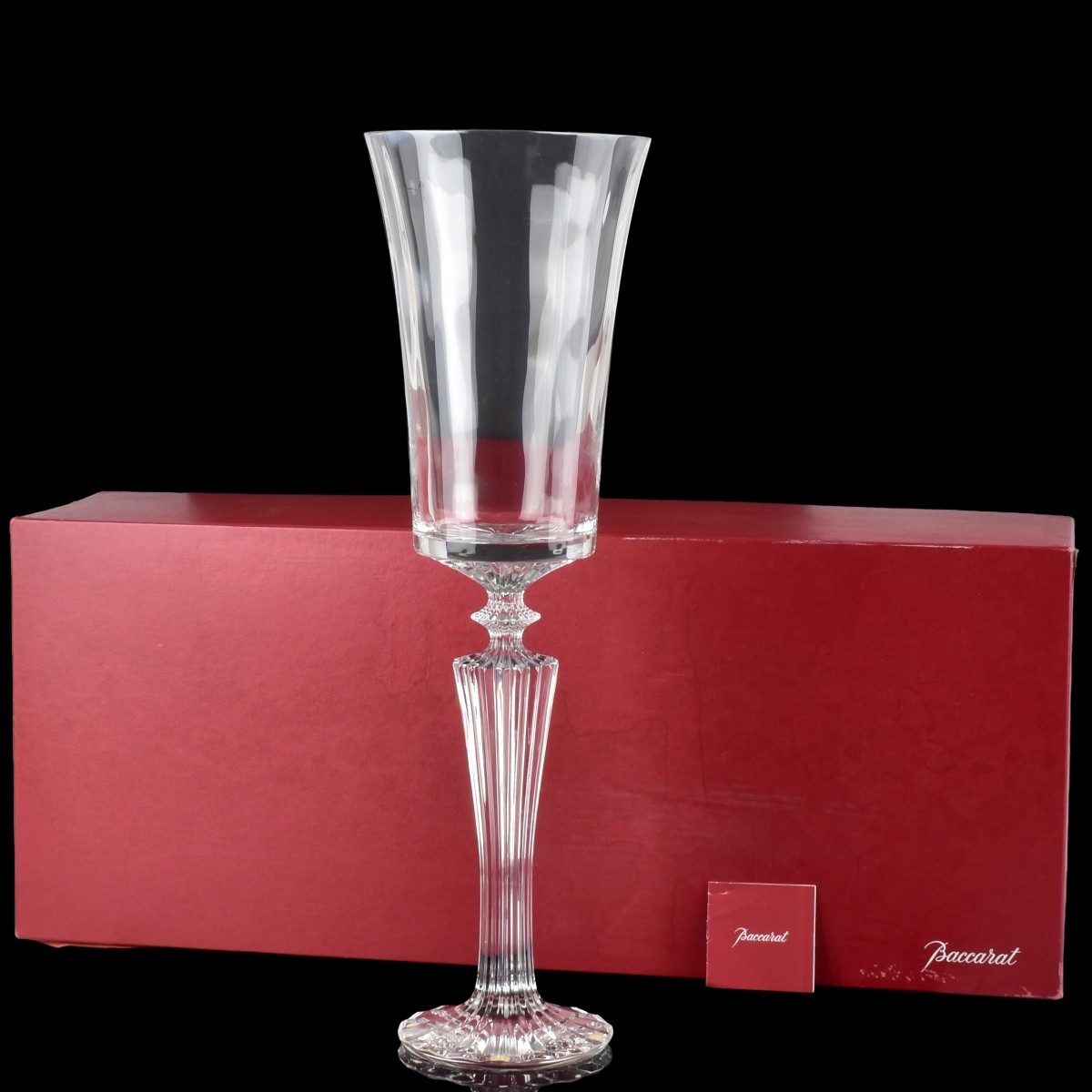 Large Baccarat Crystal "Mille Nuits" Vase