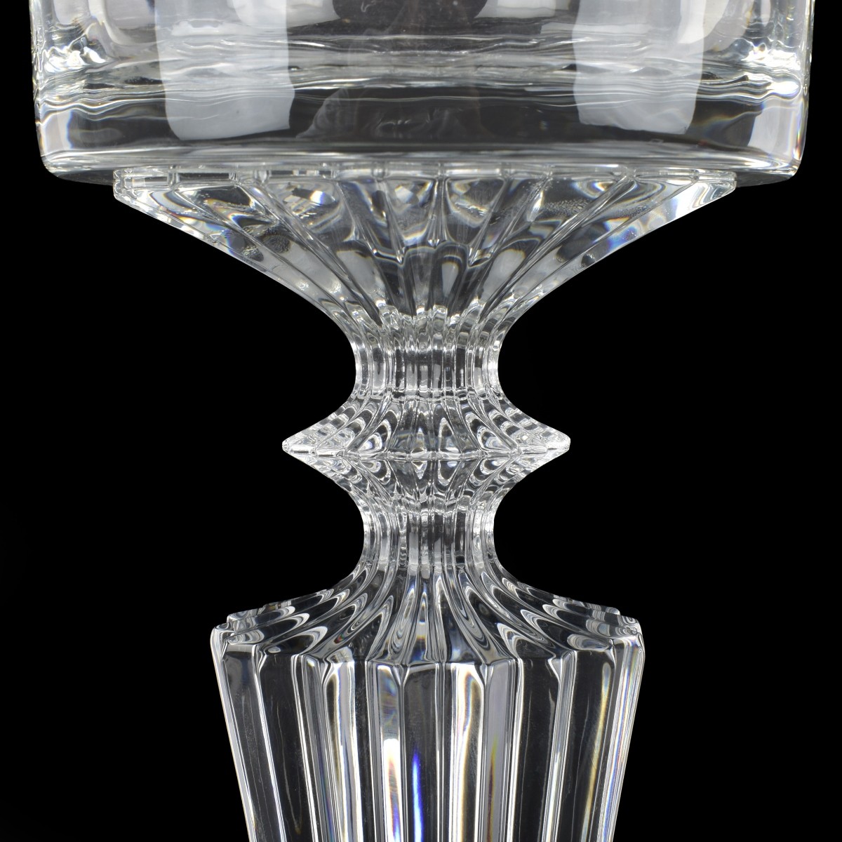 Large Baccarat Crystal "Mille Nuits" Vase