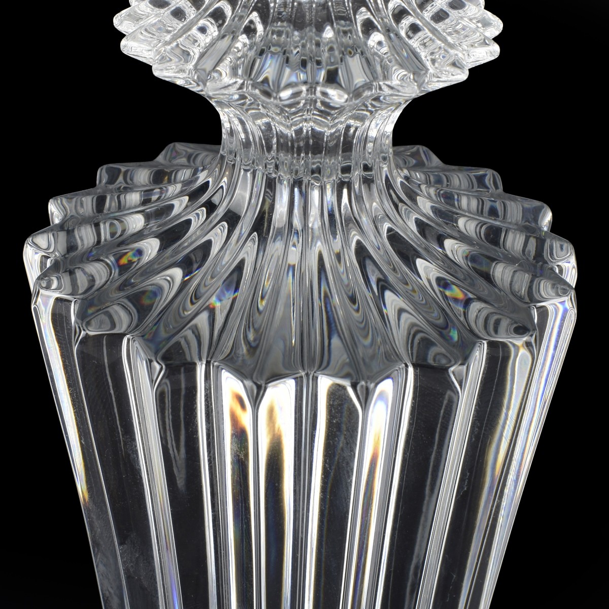 Large Baccarat Crystal "Mille Nuits" Vase
