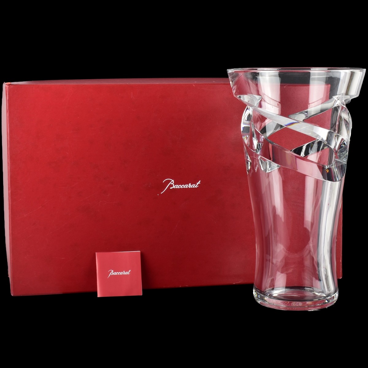 Large Baccarat Crystal "Mille Nuits" Vase