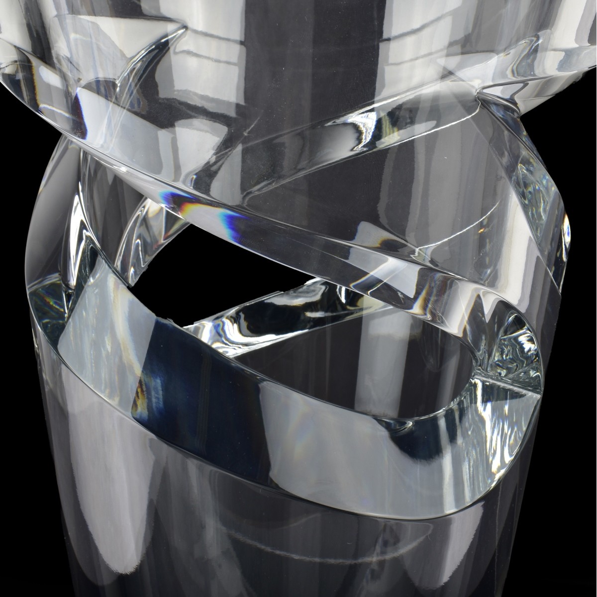 Large Baccarat Crystal "Mille Nuits" Vase