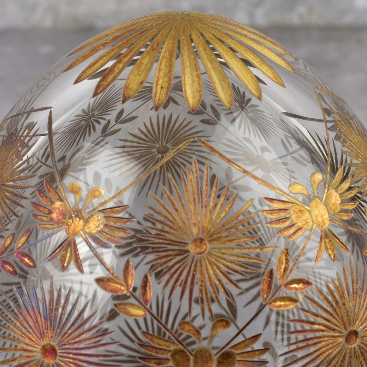 Faberge Signed Crystal Egg