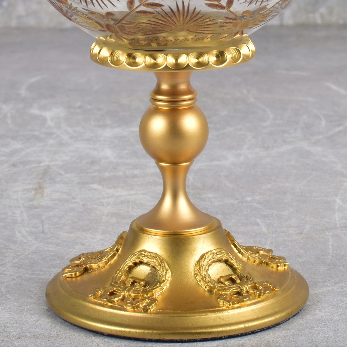 Faberge Signed Crystal Egg