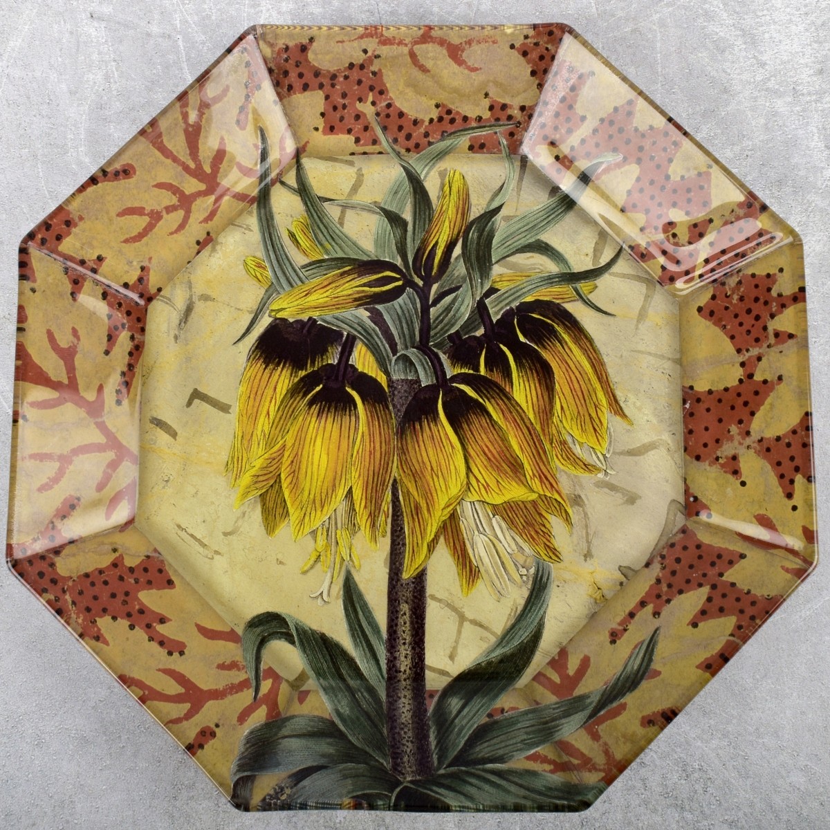 John Derian Decoupage Glass Trays/Plates
