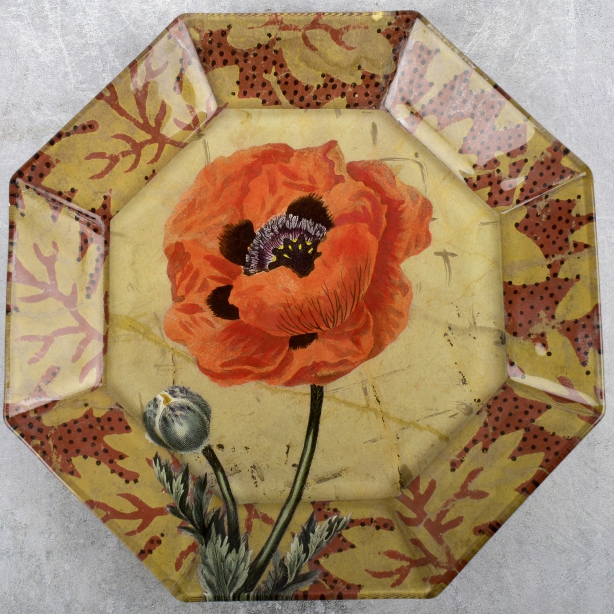 John Derian Decoupage Glass Trays/Plates