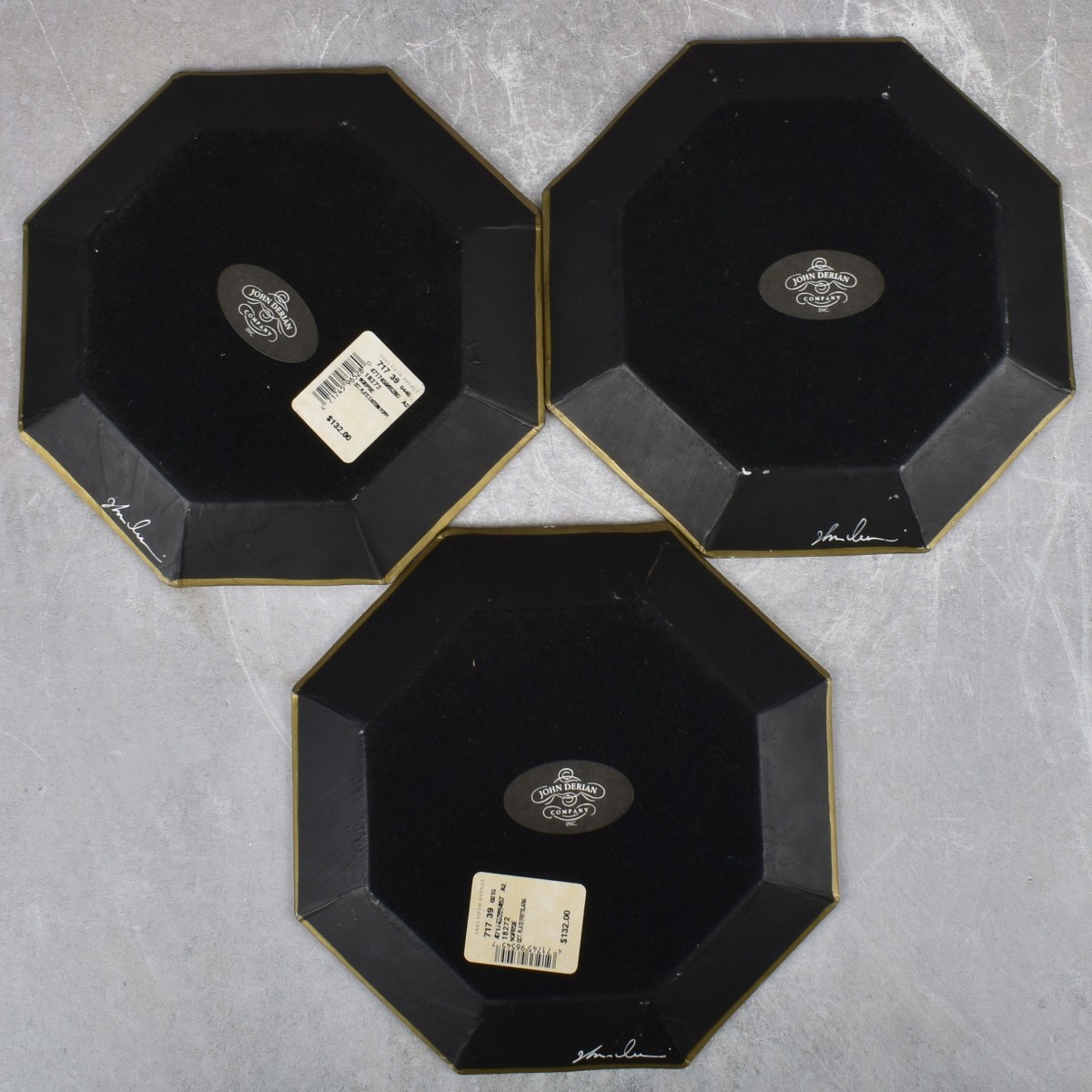 John Derian Decoupage Glass Trays/Plates