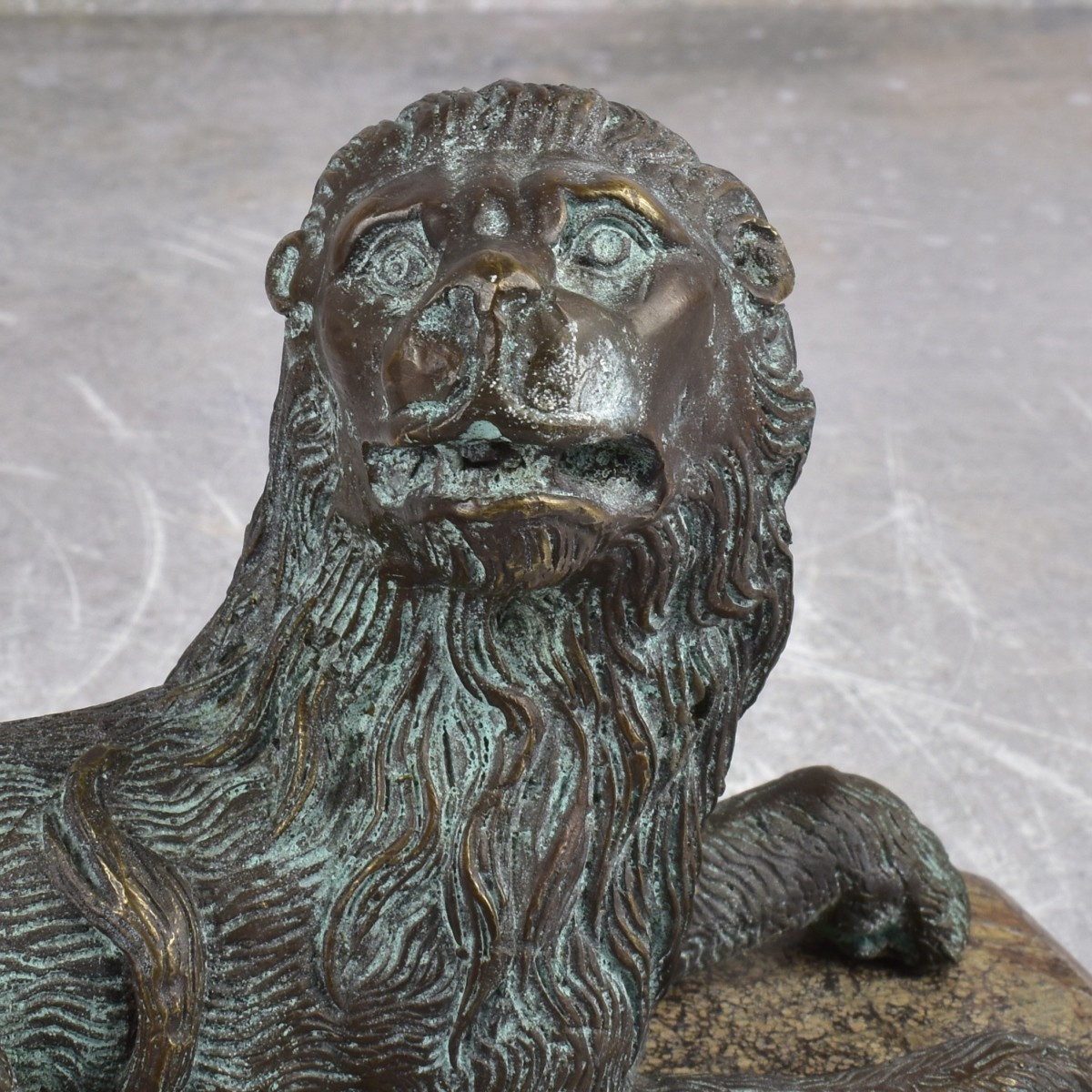Pair of Bronze Lion Bookends