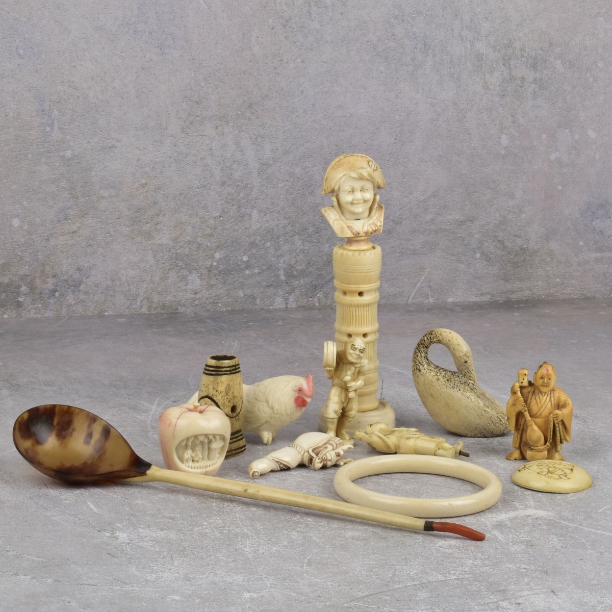 Pieces of Various Carved Items