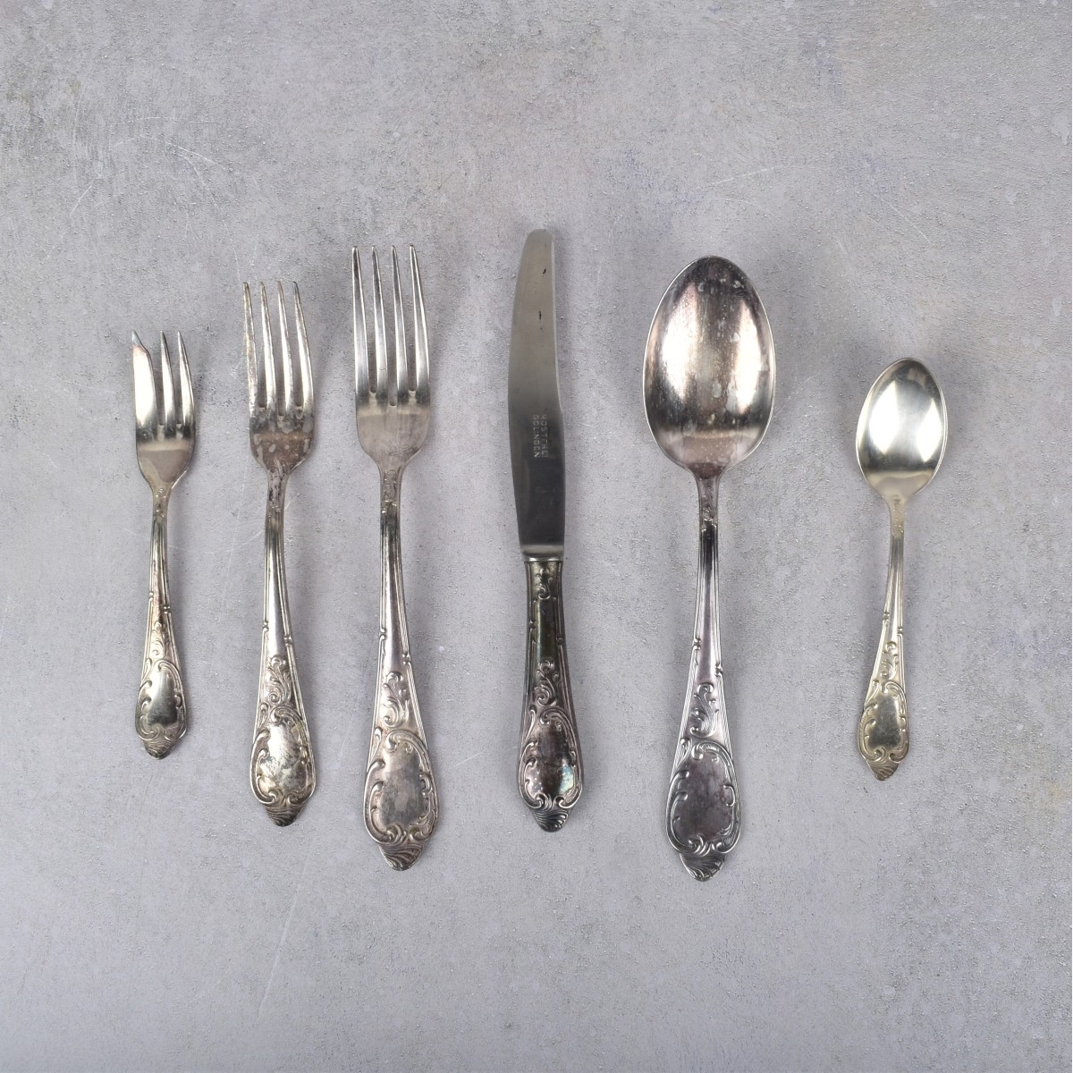Continental Silver Plate Flatware Service