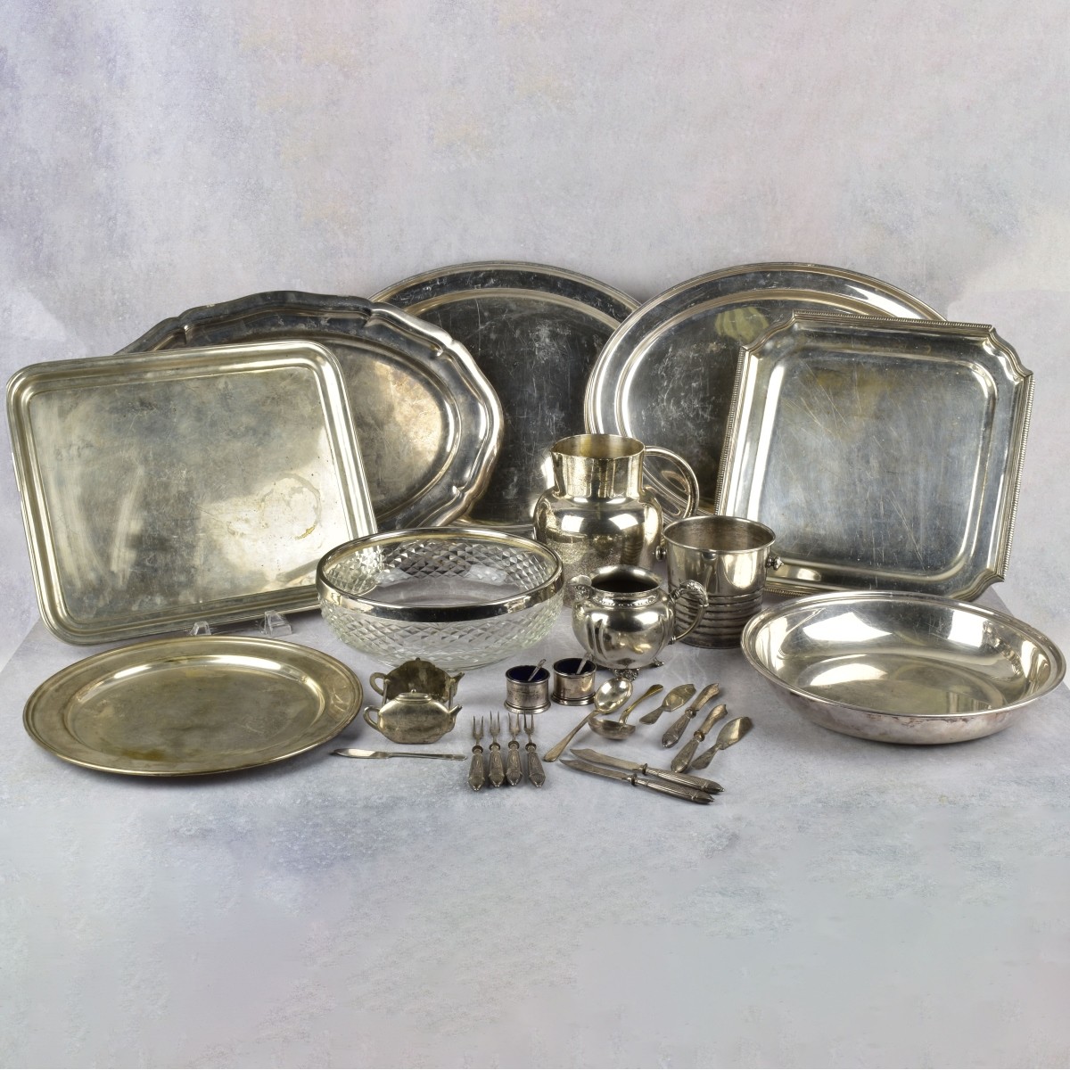Large Lot of Miscellaneous Silver Plated Pieces