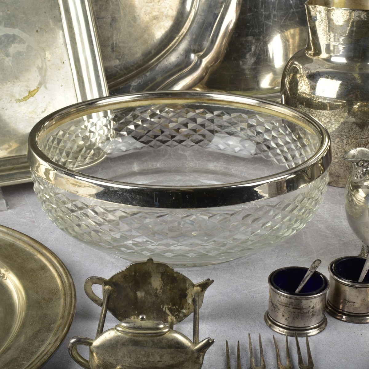 Large Lot of Miscellaneous Silver Plated Pieces