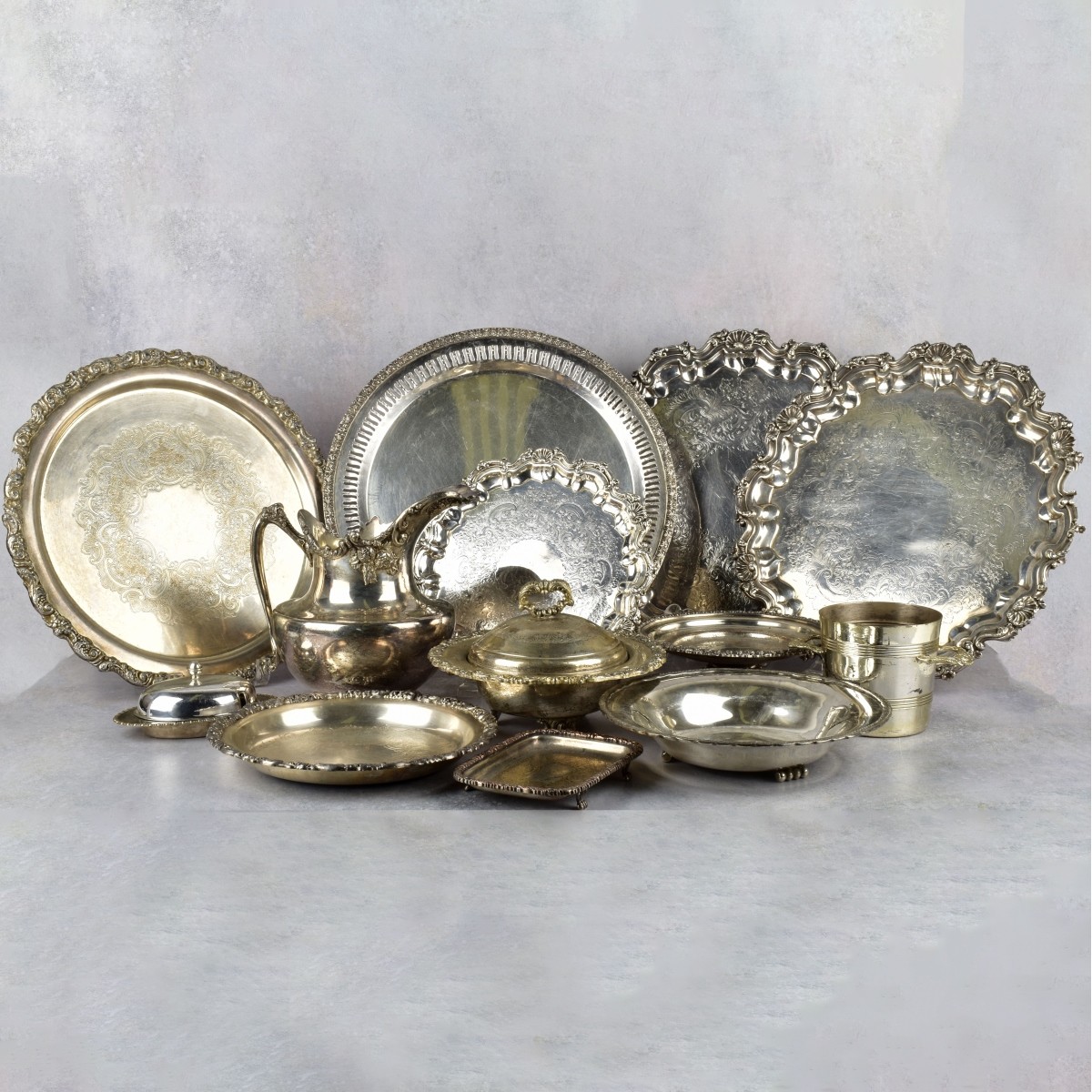 Large Lot of Miscellaneous Silver Plated Pieces