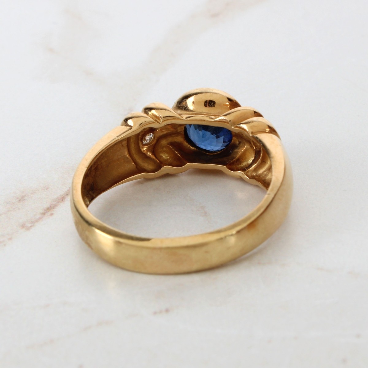 Tanzanite, Diamond and 18K Ring