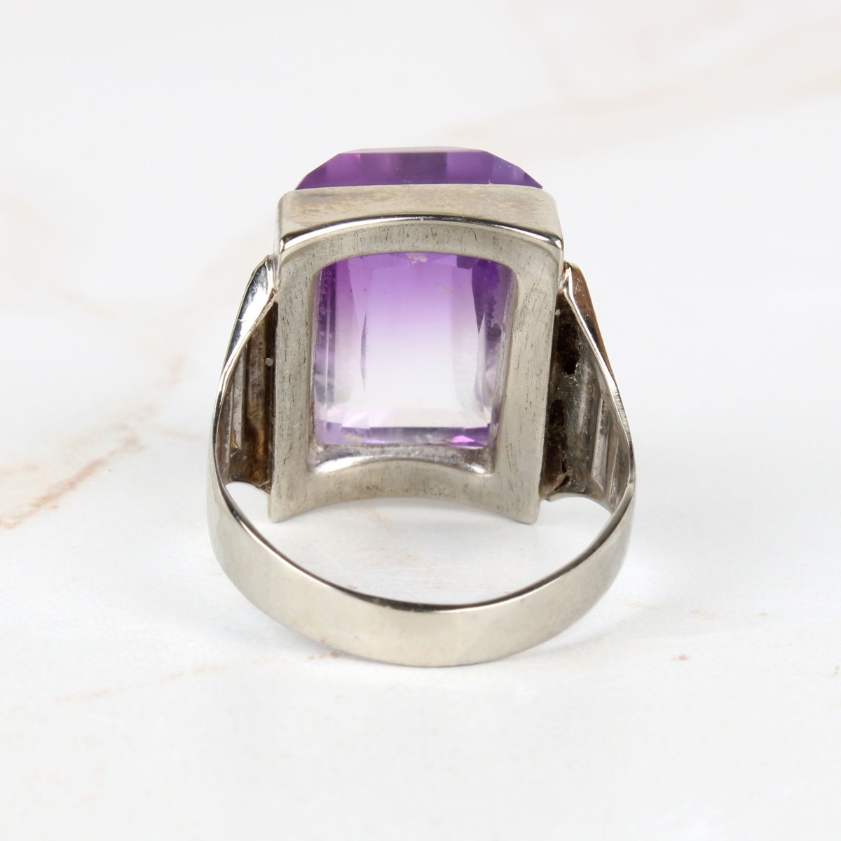 Art Deco Amethyst and 10K Ring