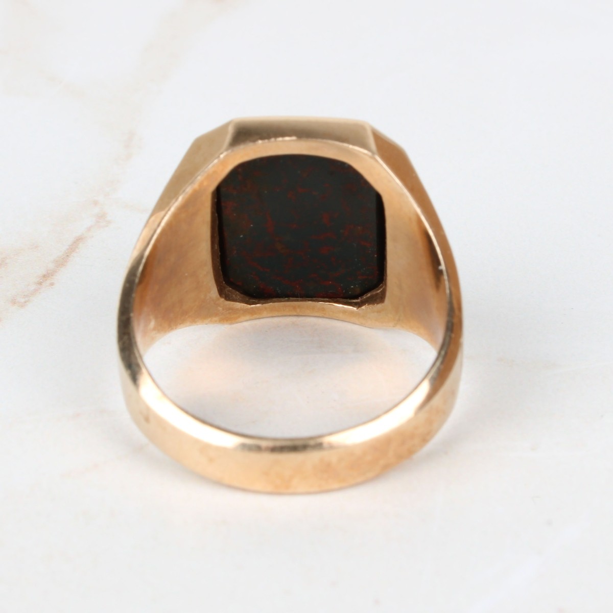 Bloodstone and 10K Ring