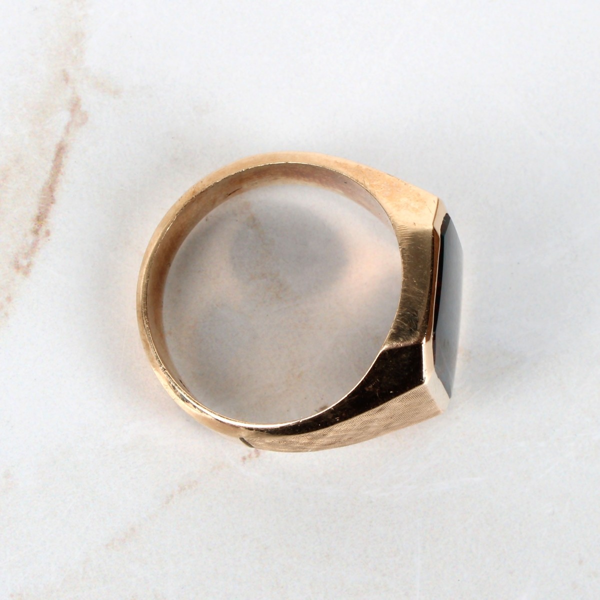 Bloodstone and 10K Ring