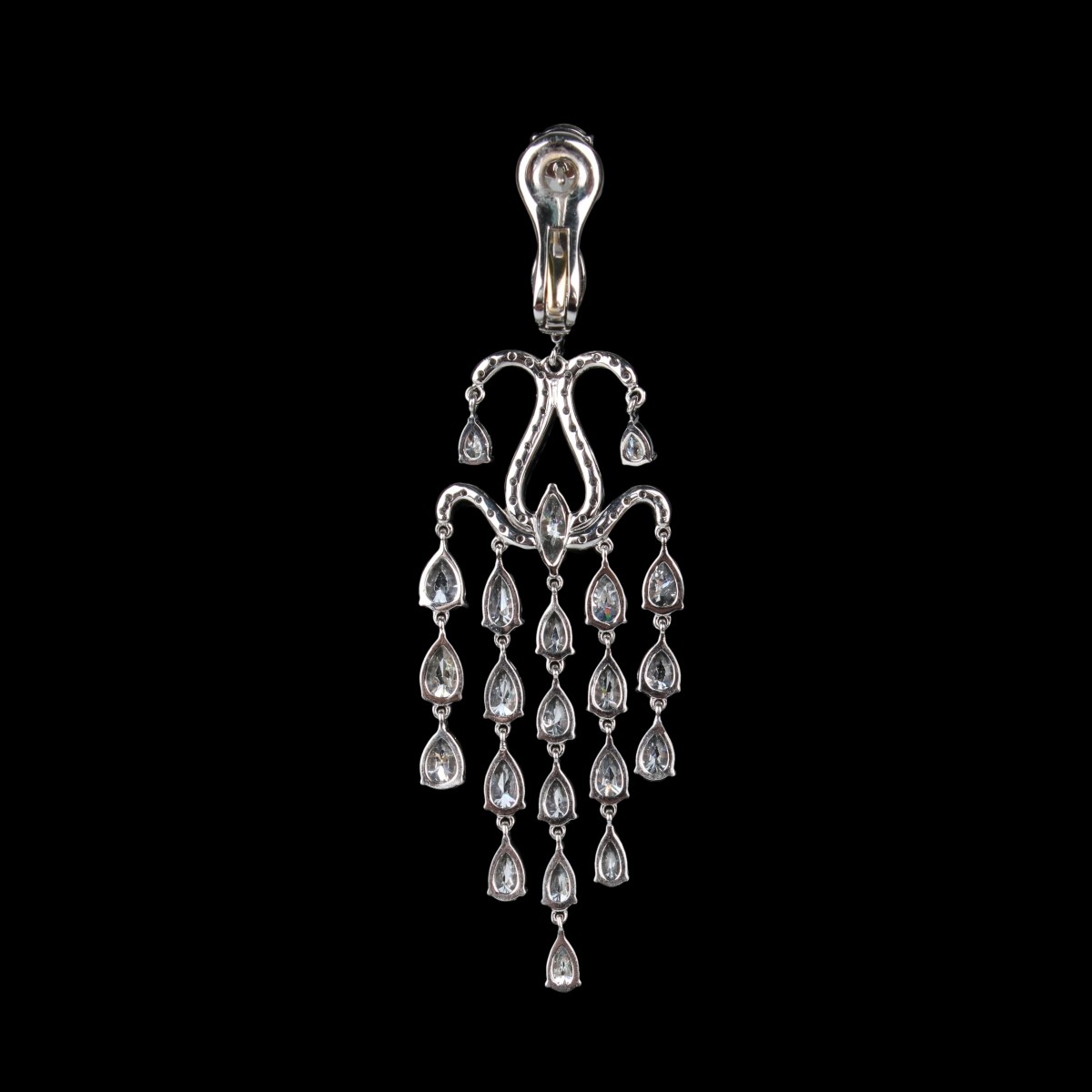 Diamond and Platinum Earrings