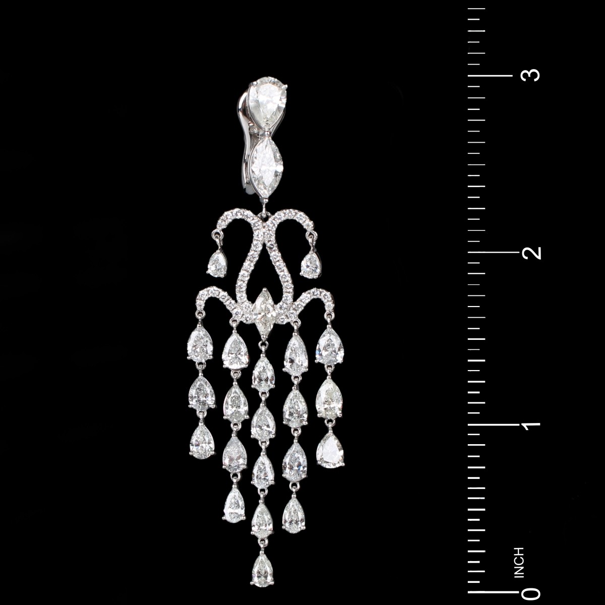 Diamond and Platinum Earrings