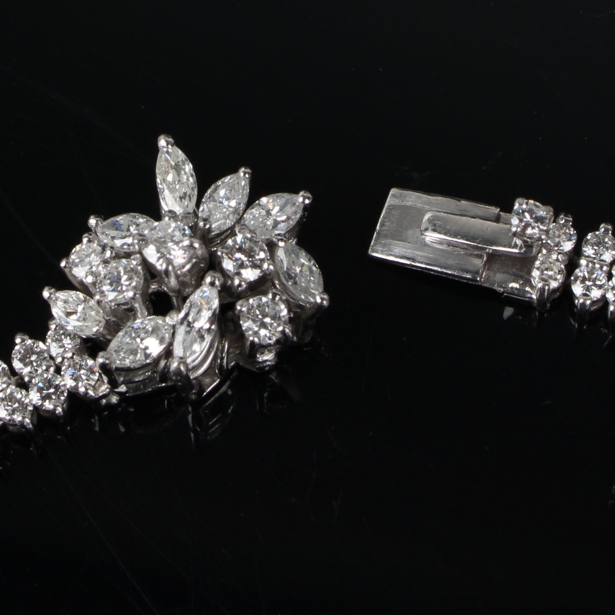 Emerald, Diamond and Platinum Necklace