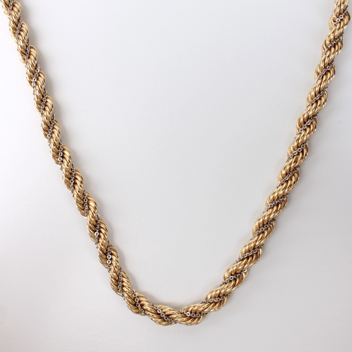 14K Rope Link Necklace
