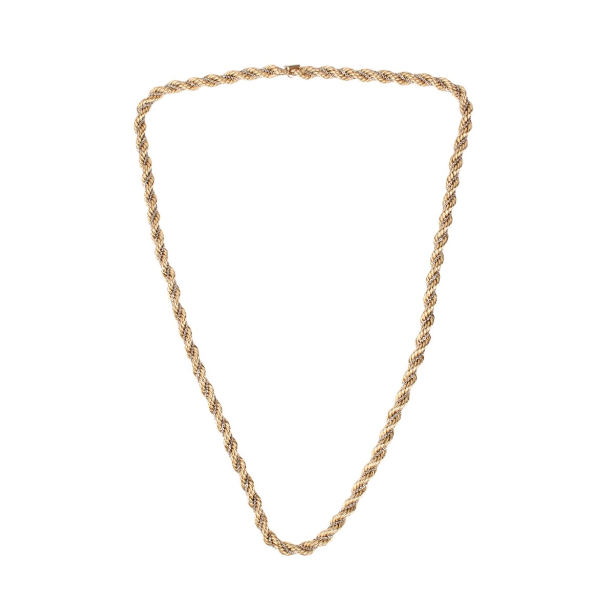 14K Rope Link Necklace