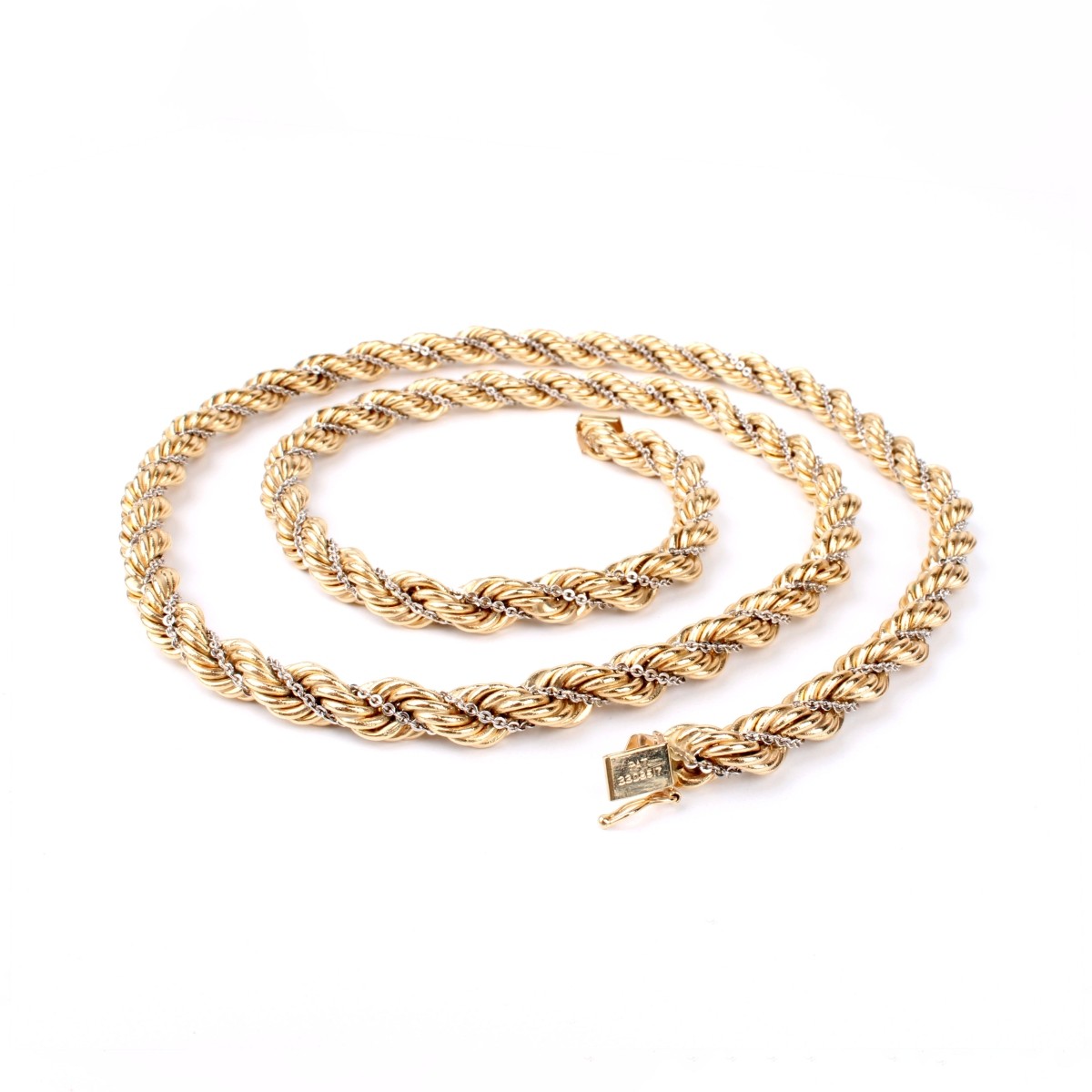 14K Rope Link Necklace