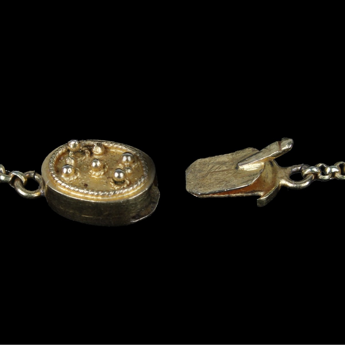 Antique Etruscan style 22K Necklace