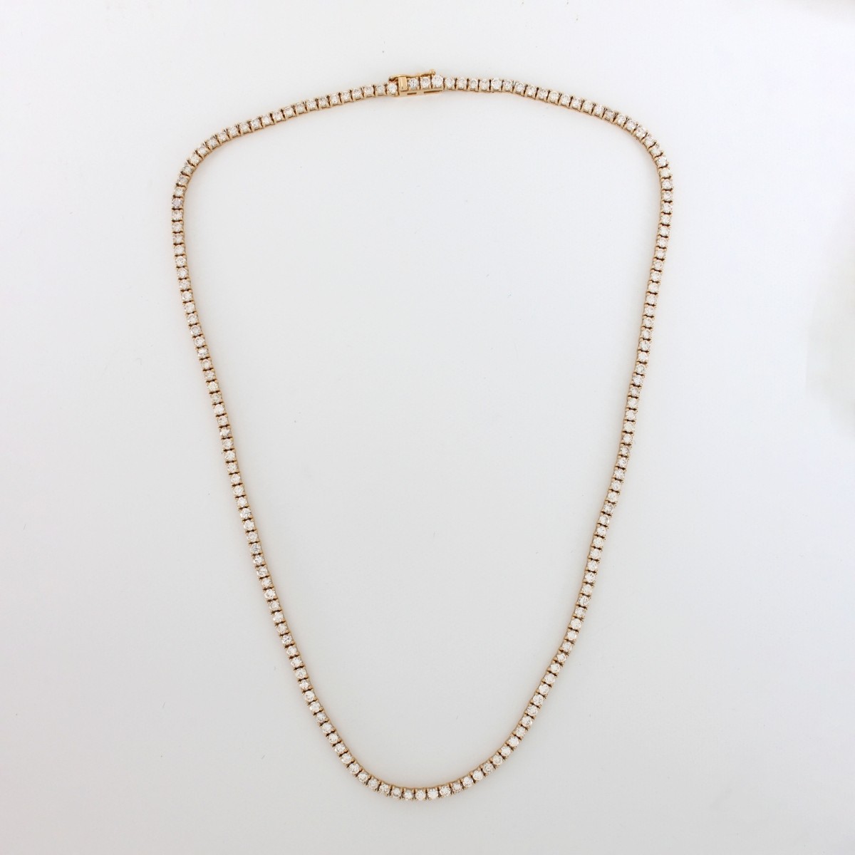 Diamond and 14K Tennis Necklace