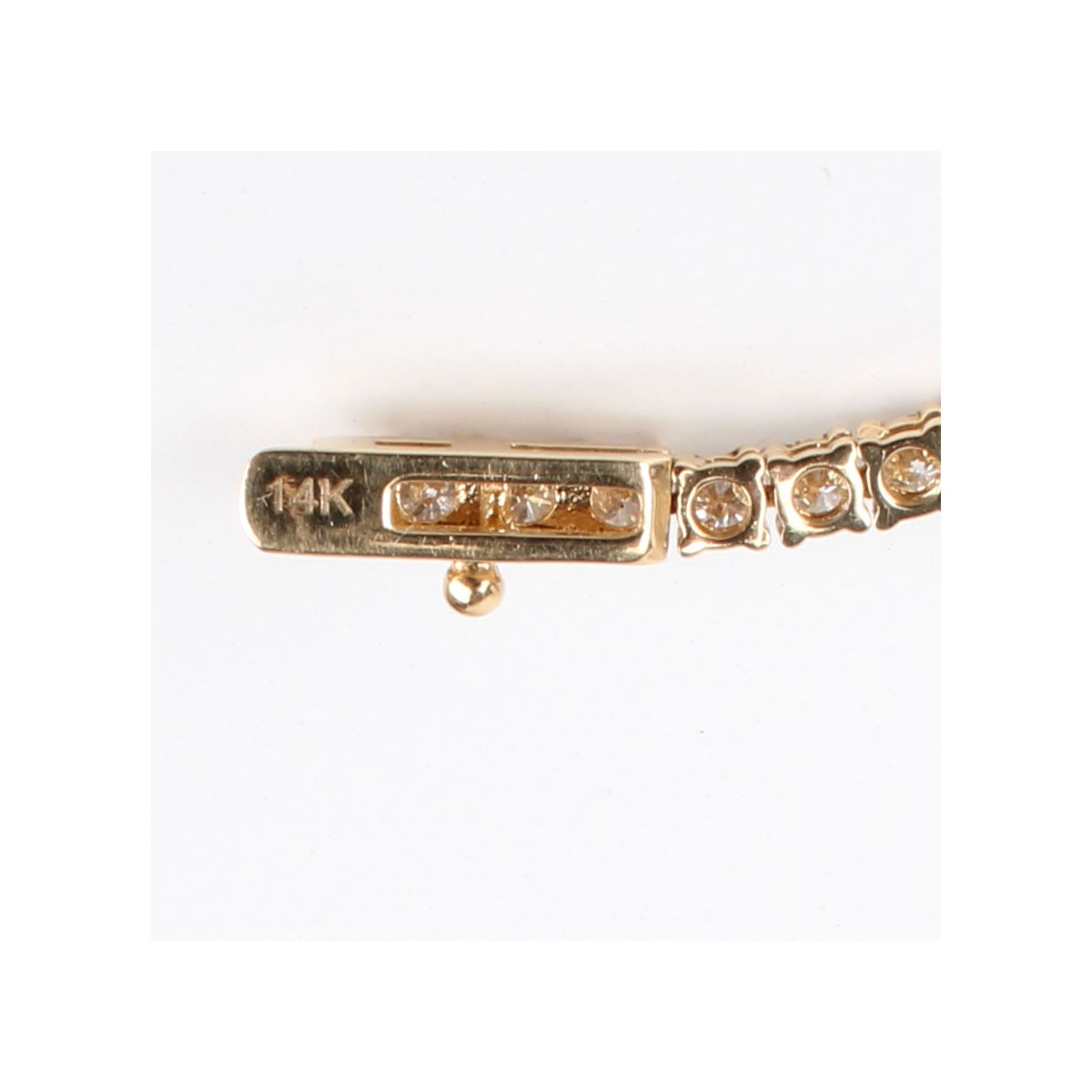 Diamond and 14K Tennis Necklace