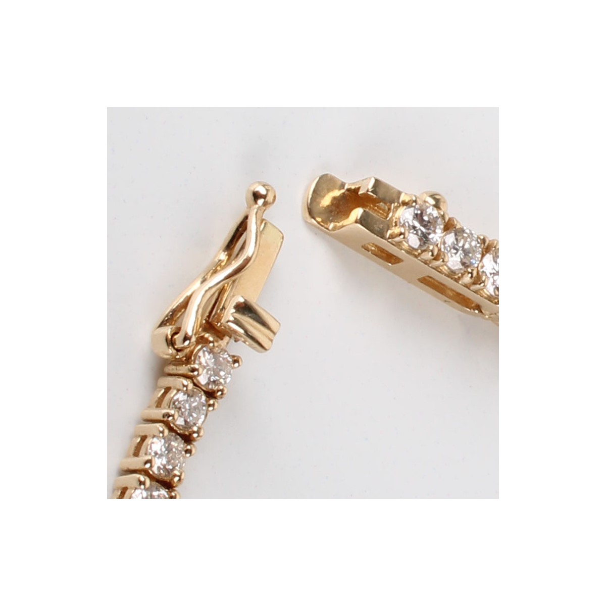 Diamond and 14K Tennis Necklace