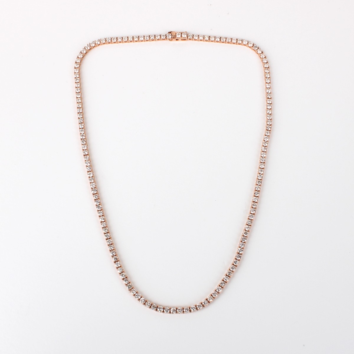 Diamond and 14K Tennis Necklace